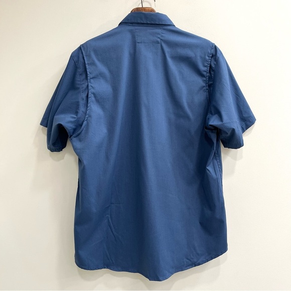 Carhartt Rugged Flex Short Sleeve Work Shirt Ripstop Button Up Mens Size Large - Picture 2 of 9